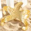 Bohemia Metal Large Starfish Irregular Arm Bangles for Women Seaside Hammer Texture Star Bracelets Vacation Jewelry Accessories