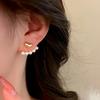 Элегантные ретро серьги с искусственным жемчугом - Винтажные висячие пусеты из цинкового сплава, Модные украшения для женщин, Для повседневного ношения и аксессуары для вечеринок