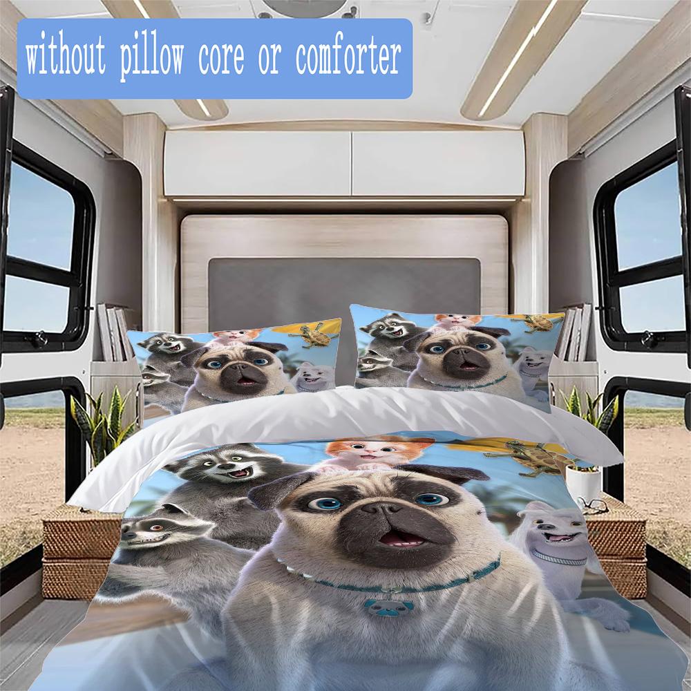 Mighty Mike Animated Characters Pattern Bedding,Quilt Set Quilt Cover Pillowcase Home Birthday Gift (1*duvet cover+2*pillowcase,without core)XSJT09171