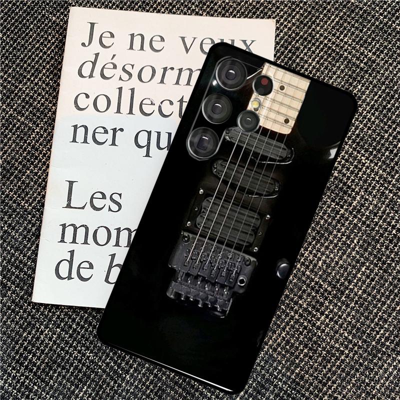 Чехол для музыки Гитара Скрипка Скрипка Для Samsung Galaxy S24 S25 Ultra S20 S21 S22 S23 Ultra S9 S10 Plus S25 FE Задняя крышка