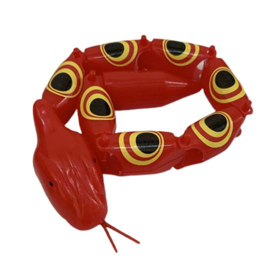 Скрученная шарнирная змея Ностальгическая легкая пластиковая Забавная шарнирная змея Игрушка для розыгрышей для развлечения