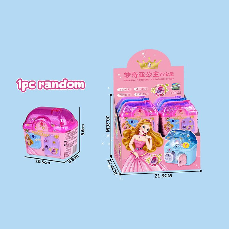 Принцесса Мэнция Волшебная книга Сюрприз Ключ Разблокировка Сундука с сокровищами Ящик для хранения Маленькая девочка Играет Дом Игрушка Слепая Коробка