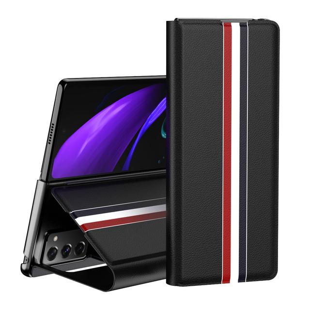 Busines Full Protection Leather Case For Samsung Galaxy Z Fold 3 4 Fold4 Fold2 5g Fold3 Fold 2 Shockproof Fashion Cover Cases