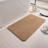 Fleece Engraving Bathroom Thickening Mat Bath Non-slip Carpets In Wash Basin Bathtub Side Floor Rug Shower Room Doormat Memory Foam 3D Pad