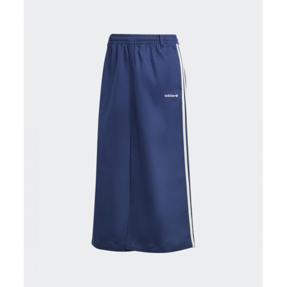adidas Юбка миди из хлопкового твила синяя Ix1039