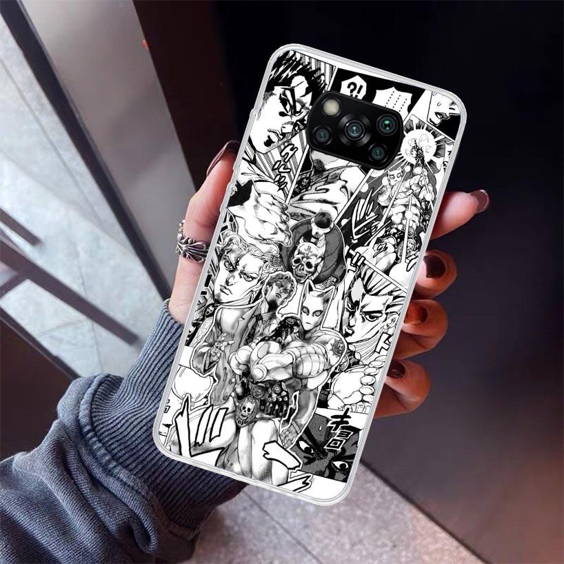 Чехол для телефона JoJo Кира Йошикаге Killer Queen для Xiaomi Poco X7 X6 X5 Pro F7 Ultra Redmi 15C 15 13 13C 12 12C 10 10A 10C 9 9A 9C