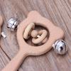 Baby Beech Wooden Rattle Teethers Montessori Toys Wooden Baby Rattle Teether