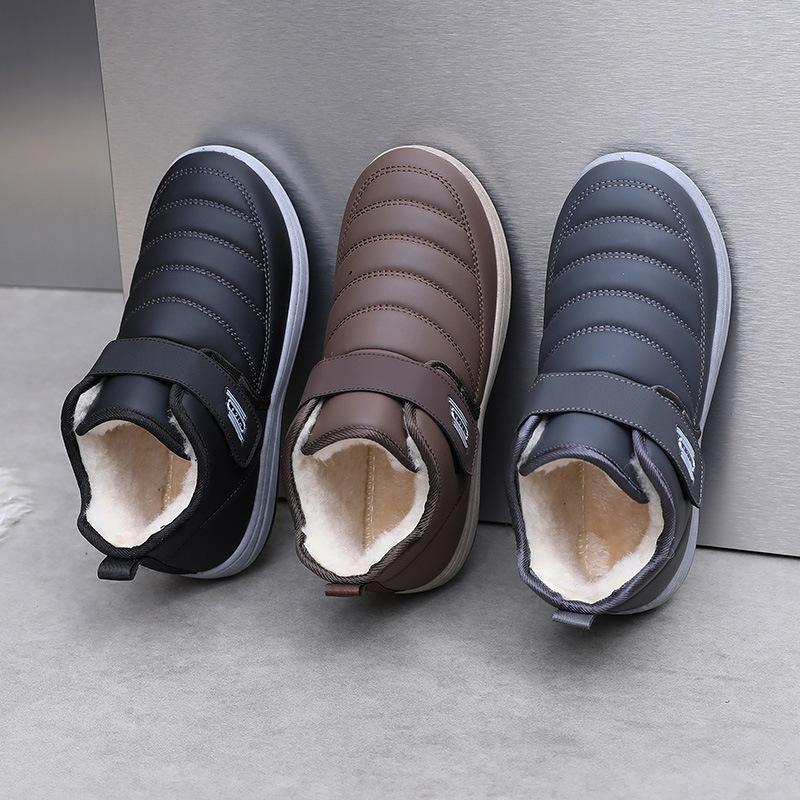 Зимние хлопковые туфли старого Пекина мужские бархатные теплые шерстяные сноубутсы с утолщенной противоскользящей подошвой, обувь для ходьбы для пожилых людей, на заказ