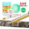 NC-559-ASM 4-piece Set Flux Lead Flux Needle BGA Soldering Commonly Used for 559 Flux with Brush 100g