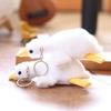 Keychain Plush Soft Goose Pendant Compact Size Travel Bag Ornament Doll Gift
