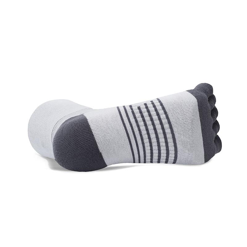 TFO DuPont Coolmax Outdoor Five-Toe Socks, Hiking Quick-Dry Sports Running Socks 2202434, Men's Light Gray