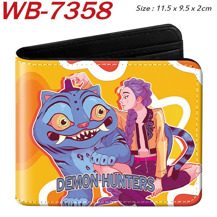 K-Pop Demon Hunters Wallet PU Leather Bifold Short Anime Purse for Women Girls