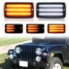 New 2Pcs Repeat Blinker Front Bumper Side Marker Turn Signal Light DRL Lamp for for TJ 1997-2006 #CH2550120