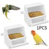 Hanging Cage Accessories Feeding Cup Parrot Bird Feeder for Small To Medium Birds Finch Foraging