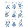 DIY Christmas Static Cling Decal Removable Static Xmas Party Door Stickers  Window Decoration