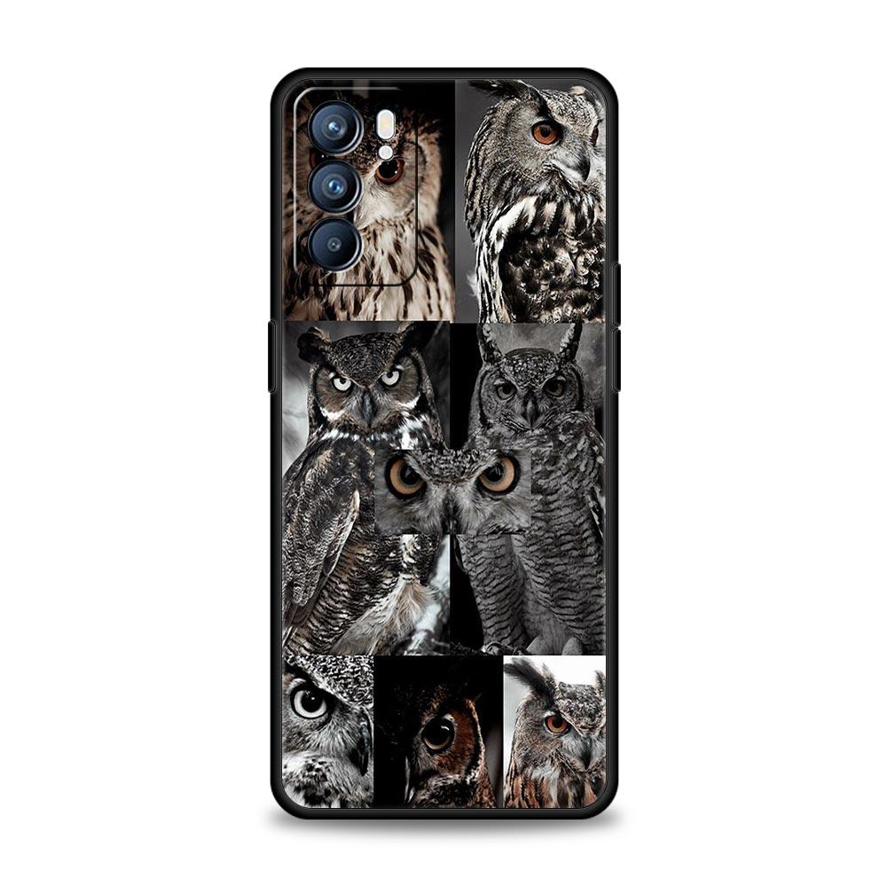 Подарки для девочек Милый чехол-сова для OPPO Find X5 A54 A53 A52 A9 2020 A16 A15 A95 A76 A74 A12 Reno7 SE Reno6 Pro Plus 5G