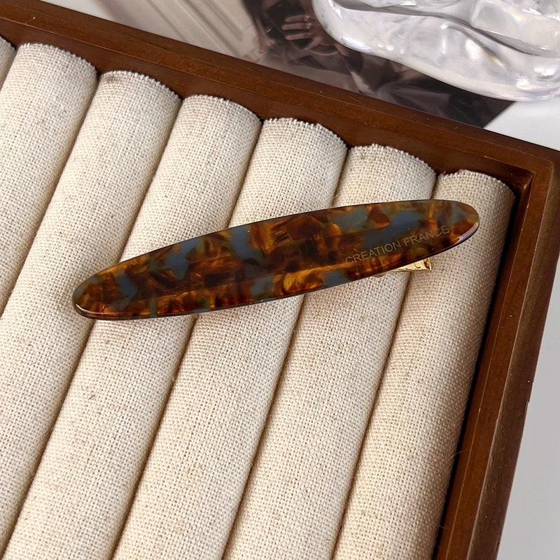 Полая квадратная заколка для волос с уксусной кислотой, черно-белая заколка для утиного клюва в шахматном порядке, заколка для утиного клюва для девочек, заколка для утиного клюва с цветочным рисунком, заколка для боковой челки