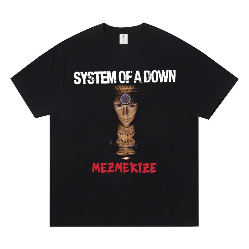 System of A Down Band Short Sleeve Tshirt World Rock Europe American Metal SOAD Fashion Casual Unisexs and Unisexs Tshirts