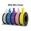 KINGROON PLA Filament 1.75mm 5/10KG PLA Plastic For 3D Printer, Standard 1kg/roll 3D Printing Filaments Mix Color Local Shipping