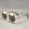 3PCS  Vintage Punk Style Sunglasses Men Retro Round Metal Frame Women Sun Glasses Fashion Eyewear  Mujer