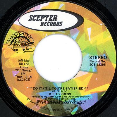 7-дюймовая пластинка B.T. EXPRESS Делай, пока не будешь доволен SCE12395 SCEPTER 1974 США SoulFunk Б/у