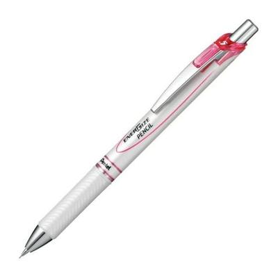 Pentel EnerGel XPL75-PW 0.5 Жемчужно-розовый Механический карандаш, Упаковка 5 шт.. Имеет освежающий жемчужно-белый цвет, защиту наконечника с выдвижным колпачком, грифель 0,5 мм