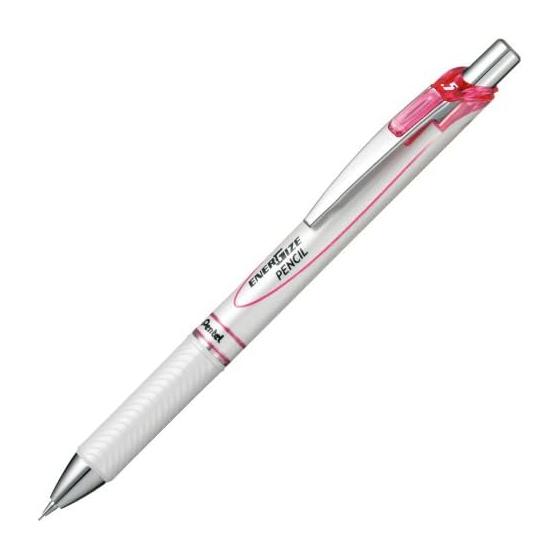 Механический карандаш Pentel EnerGel XPL75-PW 0,5 мм, цвет Жемчужный розовый, Упаковка 5 шт., Плавное письмо, Выдвижной наконечник, Розовый корпус, 16 мм x 11 мм x 146 мм, 13 г