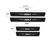 RUNTB1 Car Threshold Stickers for Volkswagen VW Golf 4 6 MK4 Passat Polo B6 B7 R Line  Jetta GTI GTD Rear Door Sill Anti Scratch Pad