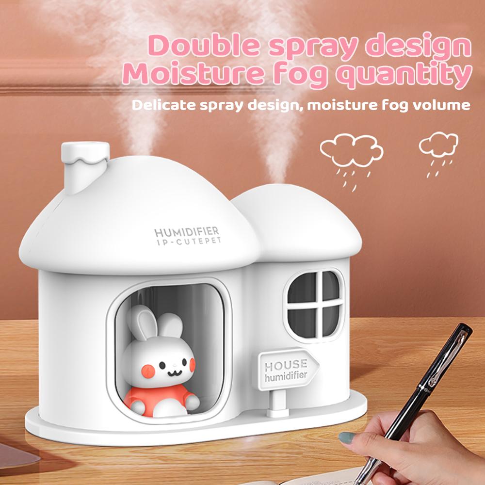 Диффузор эфирных масел Cartoon House Aroma, 7 цветов, ночник, USB, милый домашний увлажнитель воздуха для детей, подарки для дома