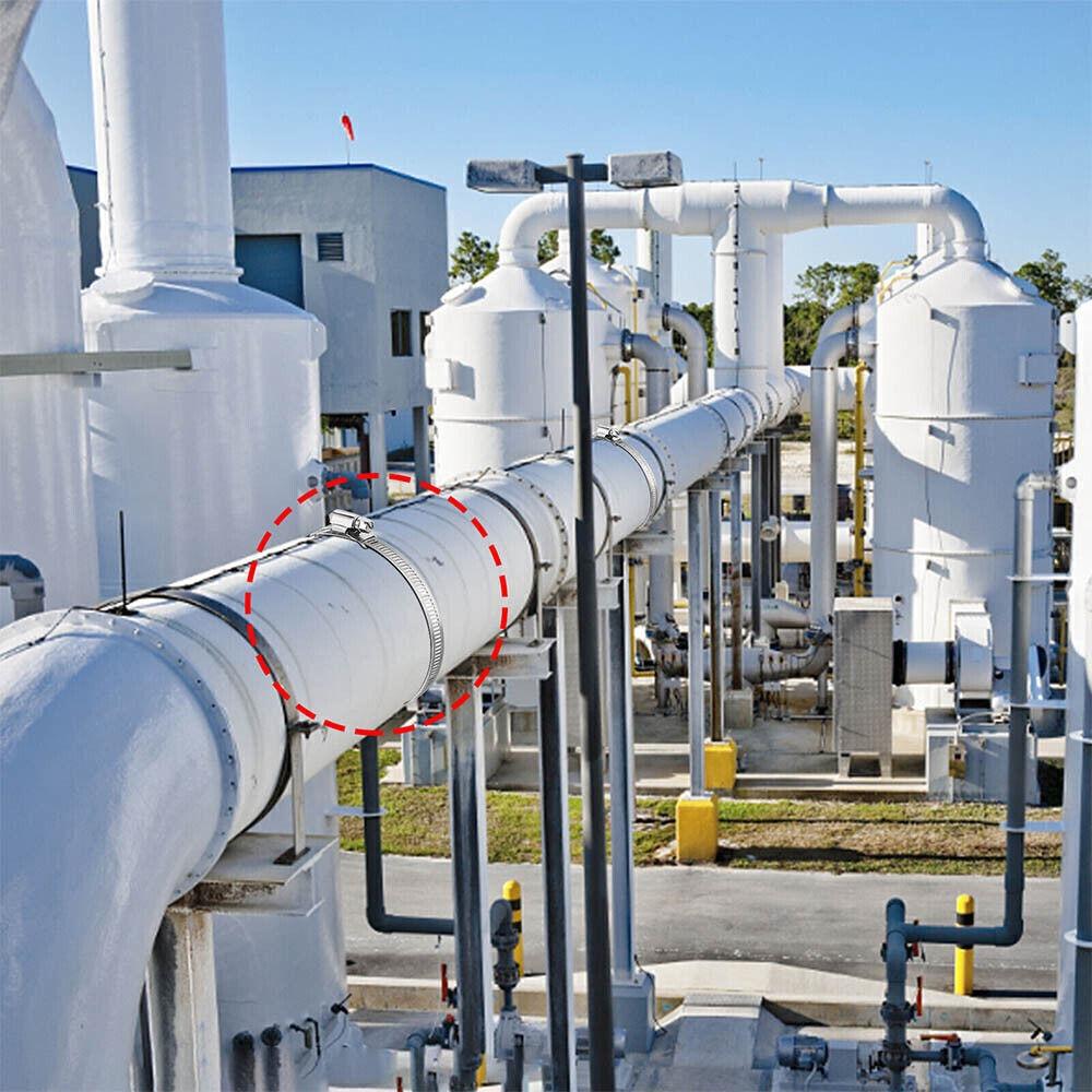 Винтовой бандажный хомут-лента с крепежом для шлангов, для труб, воздуховодов, самодельный червячный зажим