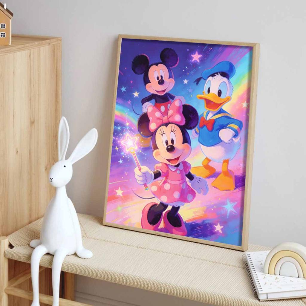5D DIY Набор для алмазной живописи Disney Микки Минни Дональд Дак Веселый Креативный Декор для дома