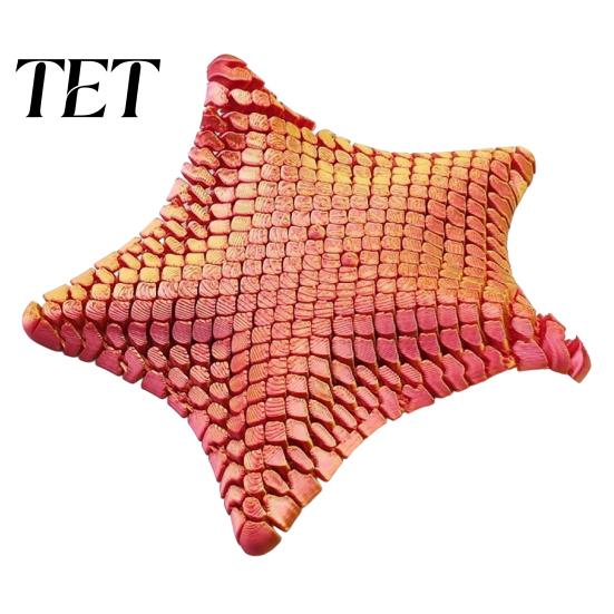 Fine Workmanship Crafts 3D Printed Articulated Sea Animal Figurine, Flexible Joint Movable Ocean PLA Plastic Figures Creature Fidget Toy, Stress