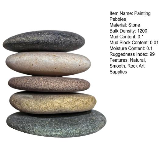5 Pcs Painting Pebbles Natural River Rocks Smooth Unpolished Flat Pebbles for Kids