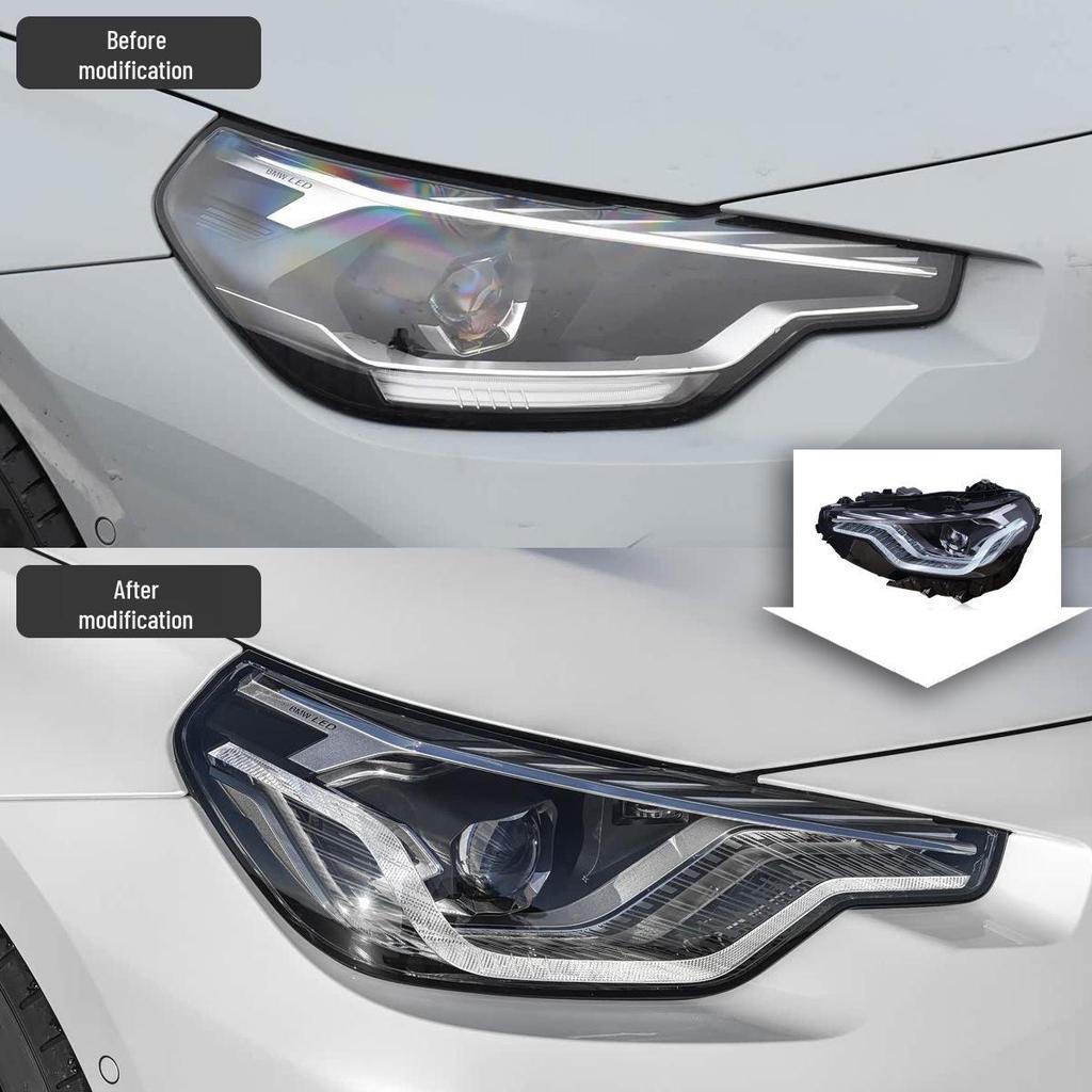 Модифицированные светодиодные фары для BMW 2 серии Coupe G42 2022-2025 годов с ДХО и поворотниками