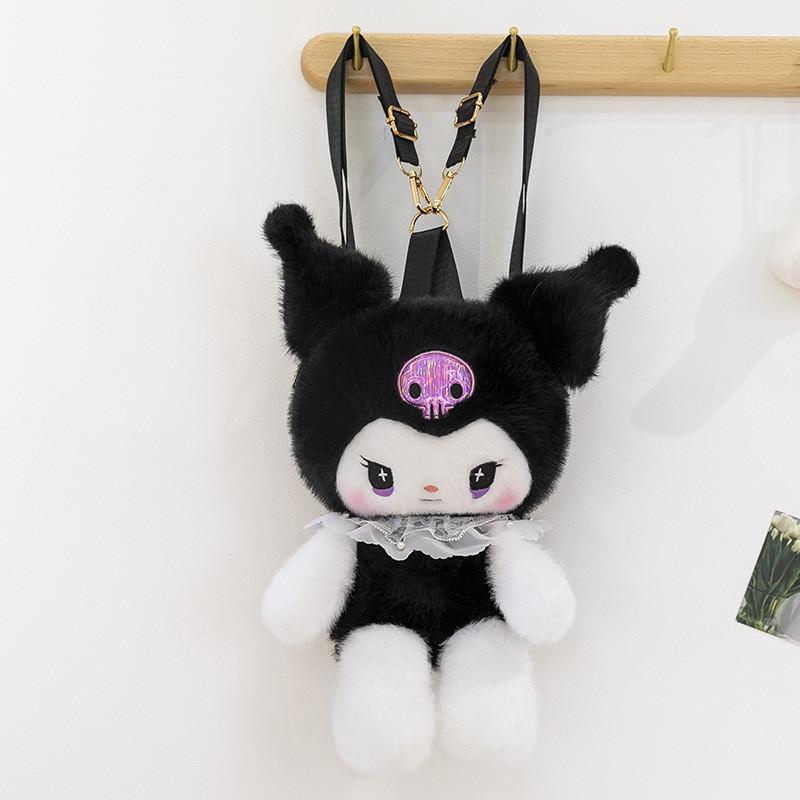Childrens Cute Cartoon Shoulder Bag Water Crystal Plush With Mini Animal Design For Casual Use
