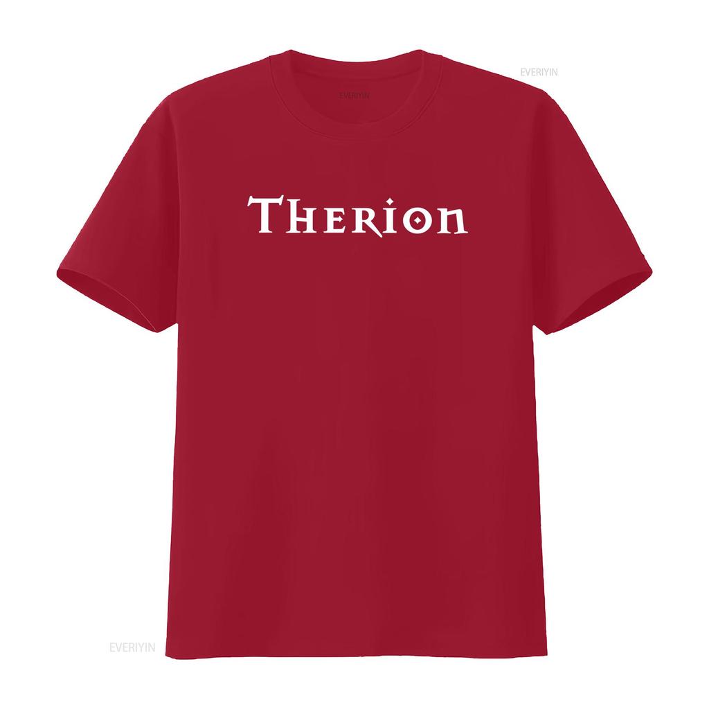 THERION Band Logo T Shirt Available in All Sizes S M L XL XXL Classic Colours Black White vintage Washed designer clothes