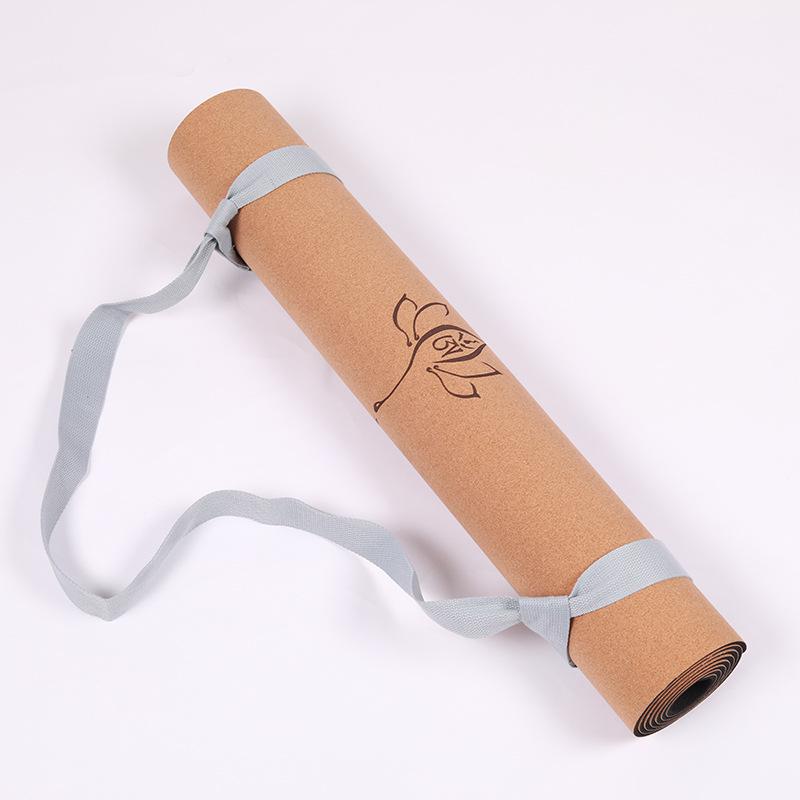 Регулируемый ремень для коврика для йоги из полиуретановой резины - Портативный, растягивающийся ремень для переноски на одном плече