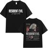 Горячая Игра Resident Evil Графические Футболки Мужские Женские Винтажная Мода Оверсайз Хлопковая Футболка Летняя Одежда Футболка с Коротким Рукавом...