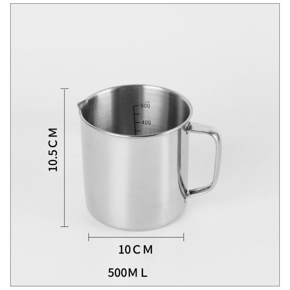 Stainless Steel Measuring Cups Graduated Espresso Mugs New Laboratory Beaker  Baking