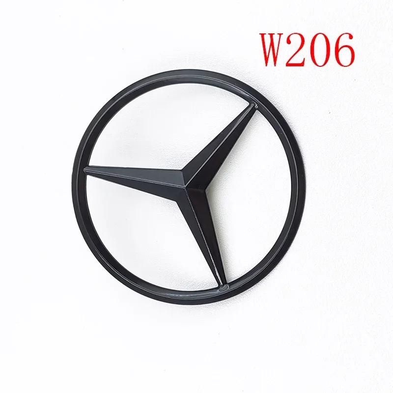3D ABS Black C43 Logo Letters BITURBO 4MATIC Badge Car Rear Star Sticker BITrunk AMG Emblem For Mercedes Benz AMG W205 W206 C205
