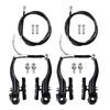 Bike Front Rear V Brake Set Aluminum Alloy Mountain Bike V Brake Set Front and Rear Brake Cables and Brake Lever kits