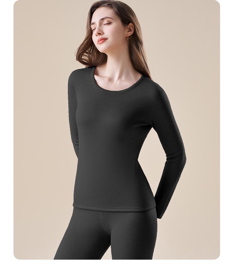 360G Thick Warm Velvet Women's Warm Underwear Base Layer Set