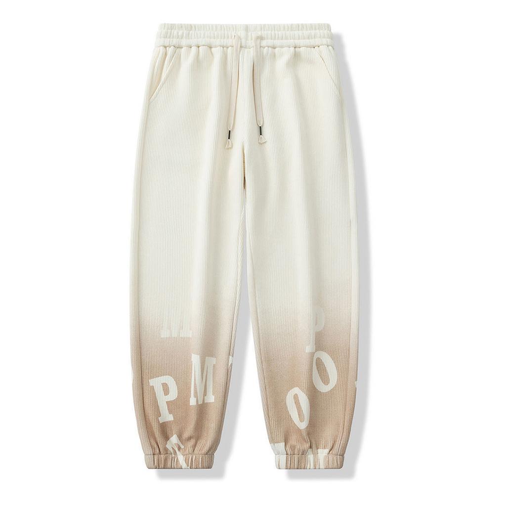 Men'S Casual Solid Color Drawstring Straight Leg Comfortable Pants