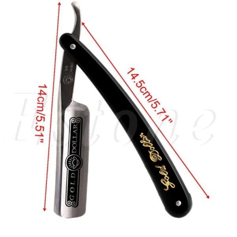 Gold Dollar 66 Shaving Straight Razor Classic Manual Barber Razors Kit Folding Knife Sharpened Preliminary