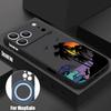 Магнитный Чехол Для Magsafe Для iPhone 17 Pro Max Креативный Принт Кокосовый Закат Мягкий Силикон Задняя Крышка Телефона Для iPhone 16 15 14 13 Pro Max 16e 17e