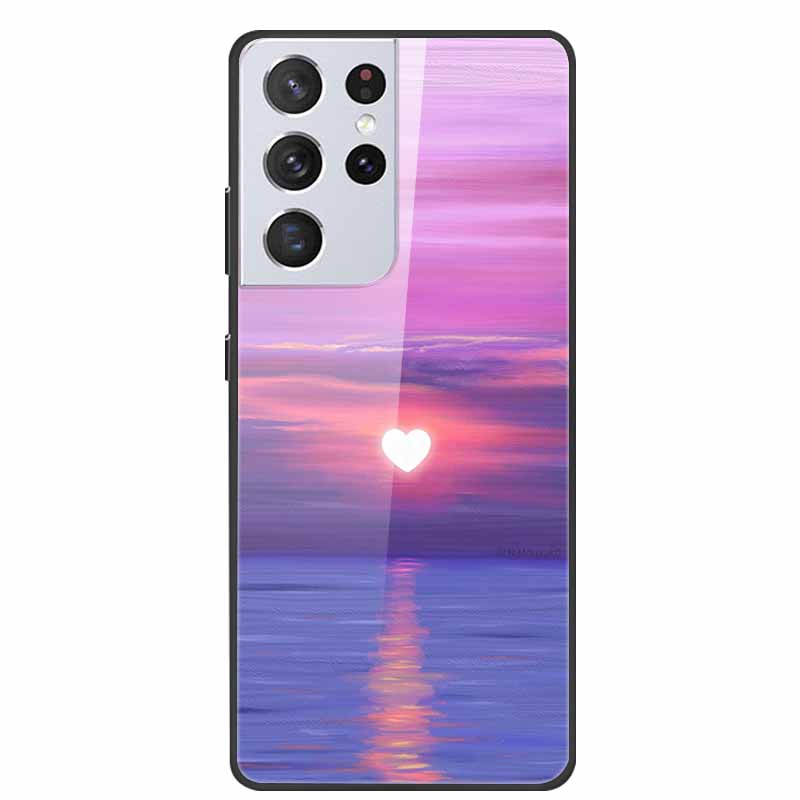 Для Samsung Galaxy S25 Ultra Закаленное Стекло Чехол Задняя Крышка Жесткие Чехлы для Телефона для SamsungS25 ULTRA 5G SM-S938B Защитный Capa
