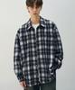 DRAW FIT Evan Ombre Check Shirt [Navy]