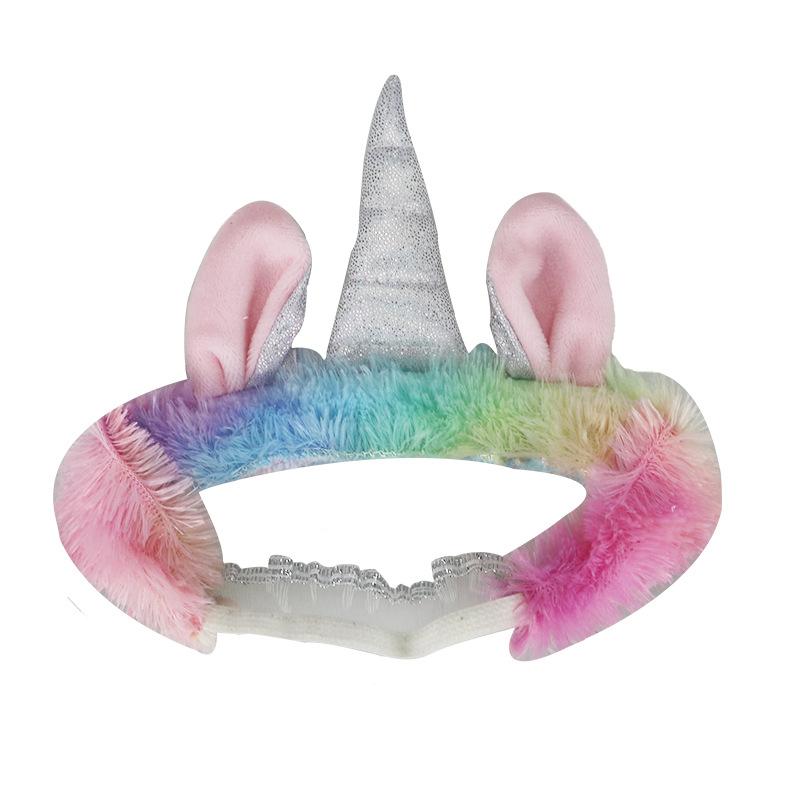 Одежда для новорожденных куколок, комбинезон с рисунком единорога, юбка и повязка на голову для кукол 18 дюймов. (40-45cm) Набор из 3 шт.