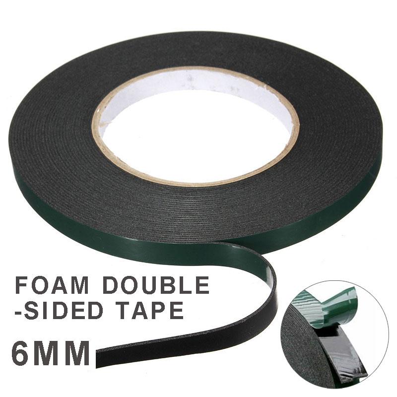 Черная суперпрочная липкая водостойкая клейкая двухсторонняя лента из пенопласта 10м