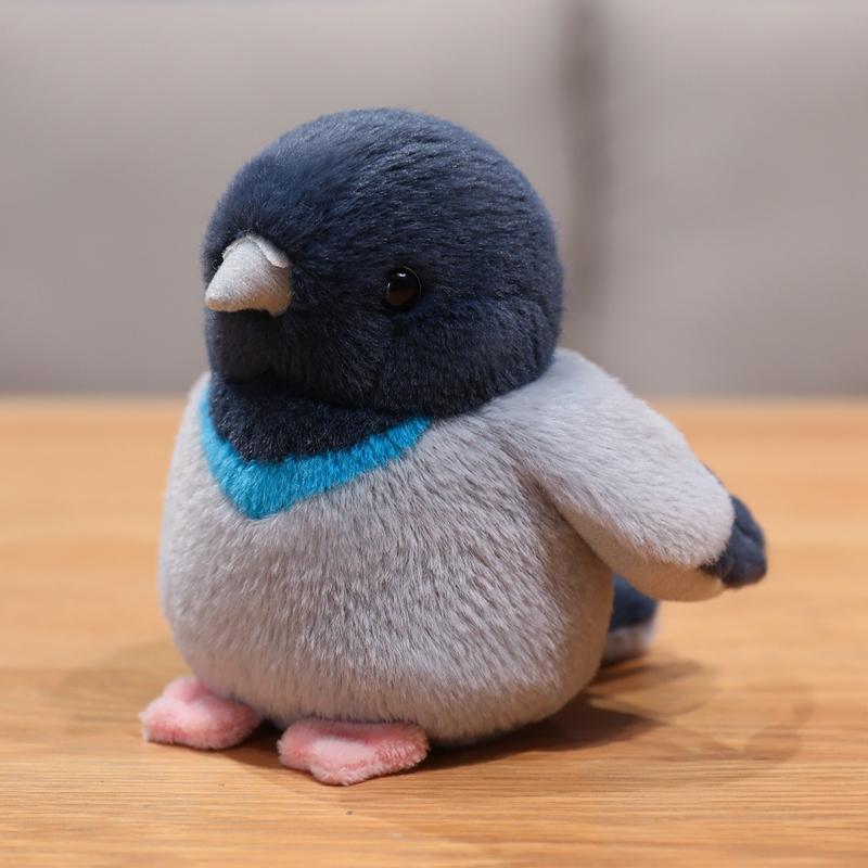 12cm Lifelike Adorable Chubby and Super Soft Bird Plushie Cute Tit Kingfisher Pigeon Stuffed Animal Plush Toy Huggable Gift